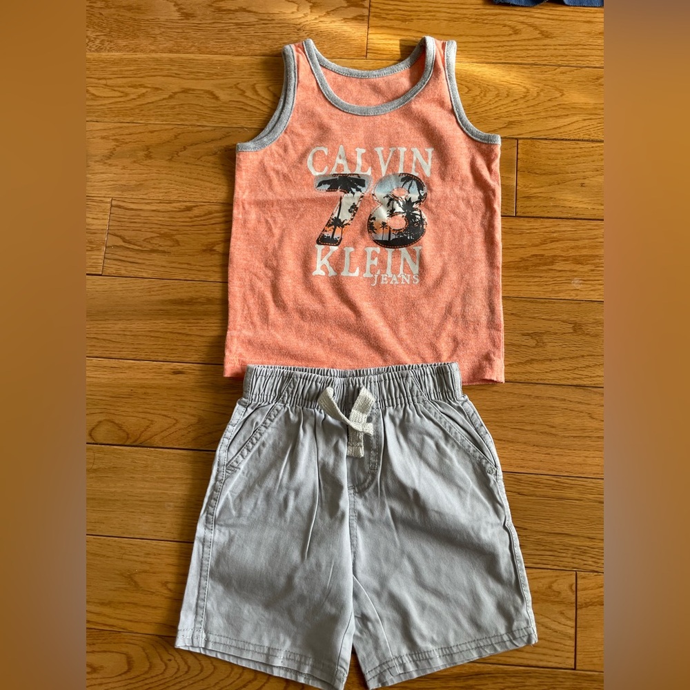 💯 Cotton Calvin Klein Jeans 2-pcs set 18 month